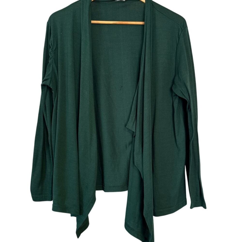 Women's Green Cardigan Sweater